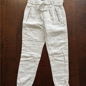 Athleta White Sweatpants Relaxed Fit Joggers